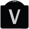 Signmission Sign with Letter V Heavy-Gauge Aluminum Architectural Sign, 18" x 18", BS-1818-22922 A-DES-BS-1818-22922 - alternate 1